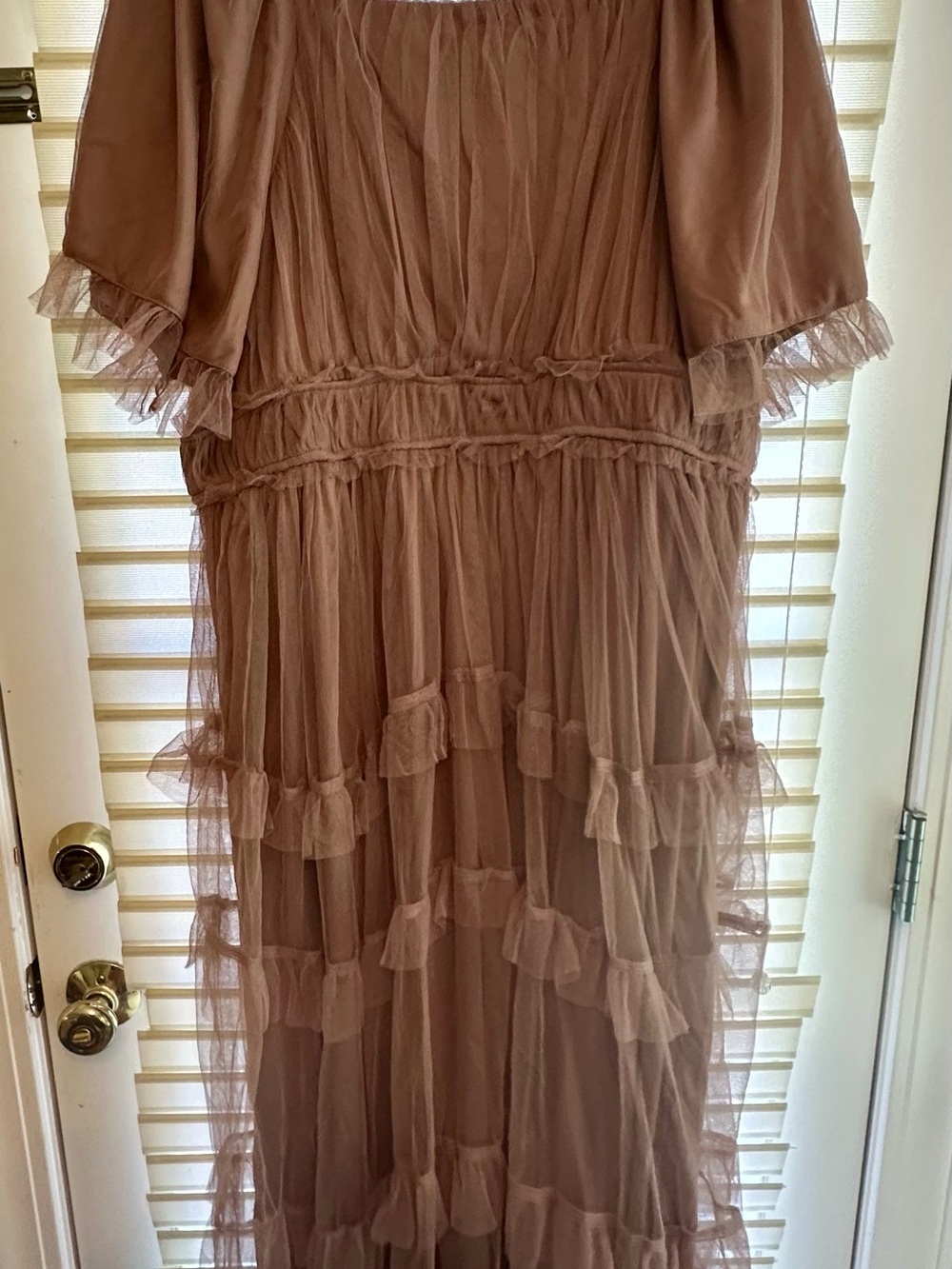 Baltic Born Midi Tulle Dress in Dusty Rose/Mink color - Picture 4 of 6